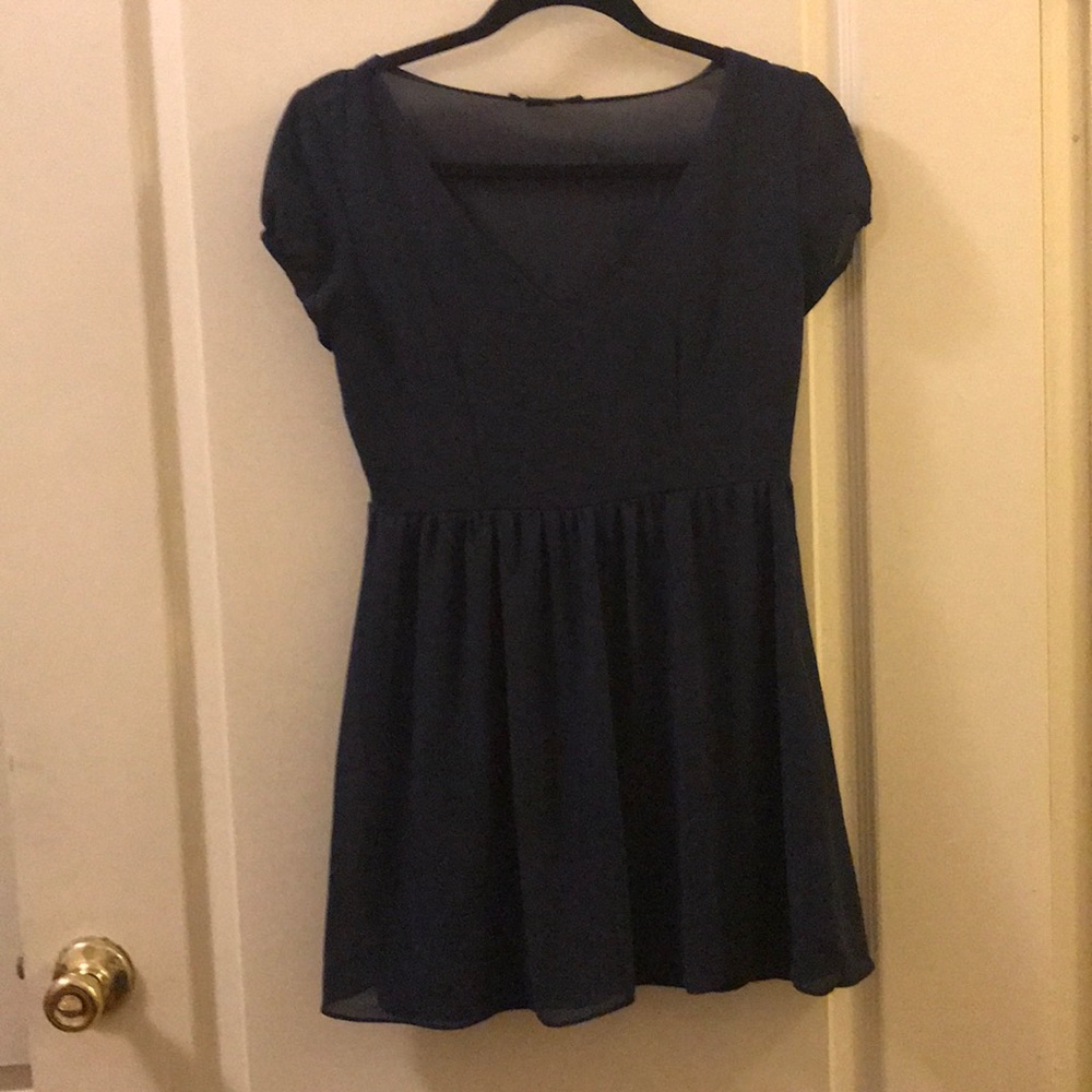 Navy babydoll dress